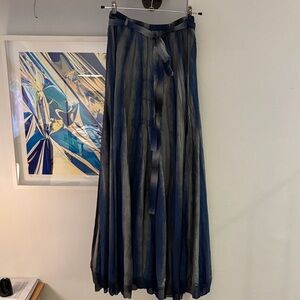 Chic Navy Sheer Maxi Skirt